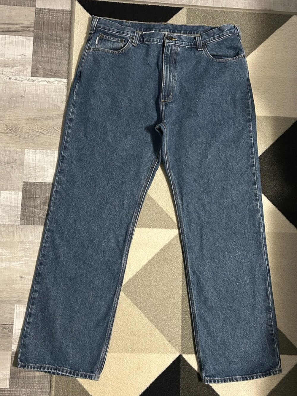 Carhartt Men's Loose Fit Straight Leg 14806 Jeans Size 42 X 34